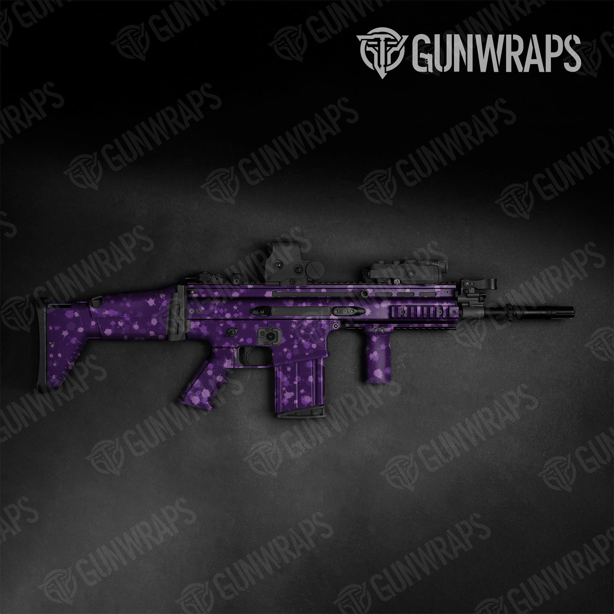 Paintball Elite Purple Gun Skin Vinyl Wrap