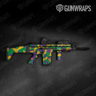 Ragged Mardi Gras Gun Skin Vinyl Wrap