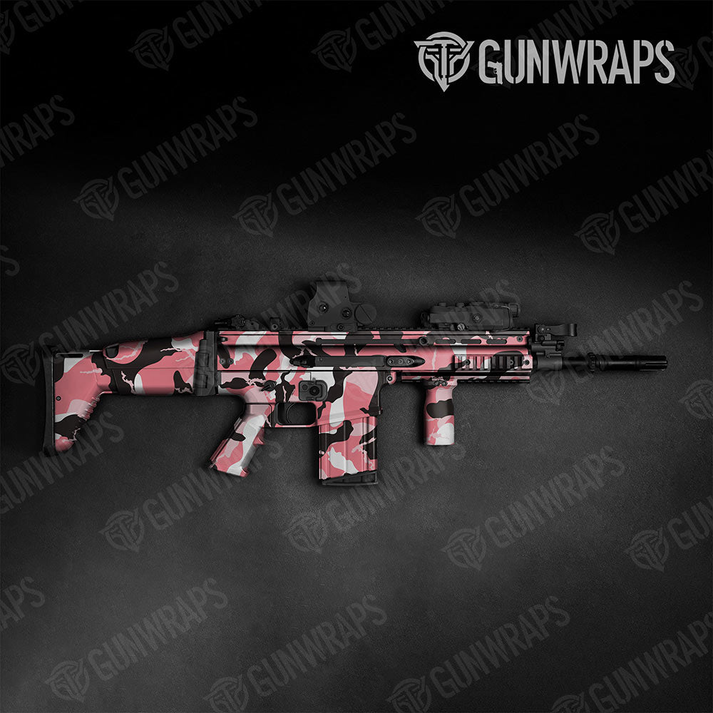 Ragged Pink Gun Skin Vinyl Wrap