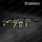 Ragged Yellow Tiger Gun Skin Vinyl Wrap