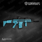 Realtree WAV3 Light Blue Gun Skin Vinyl Wrap