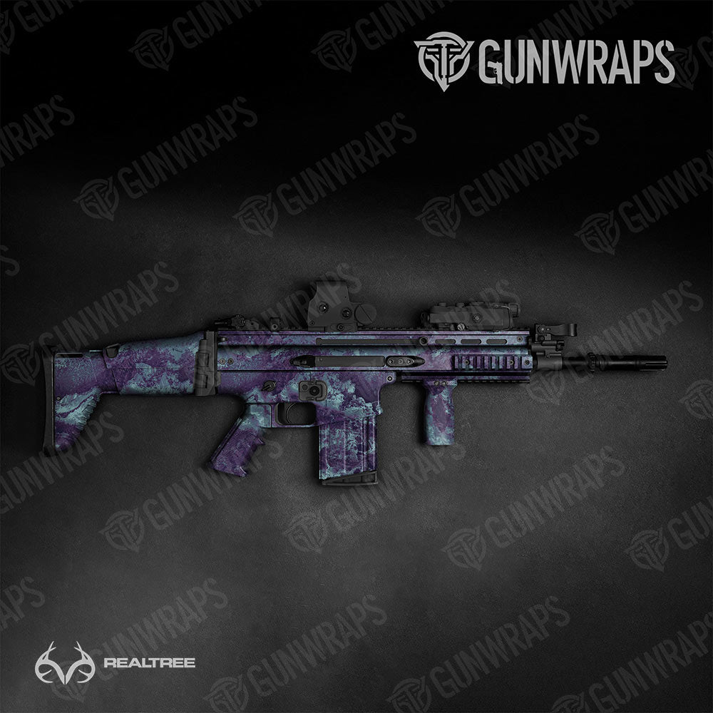Realtree XTREME Frozen Grape Gun Skin Vinyl Wrap