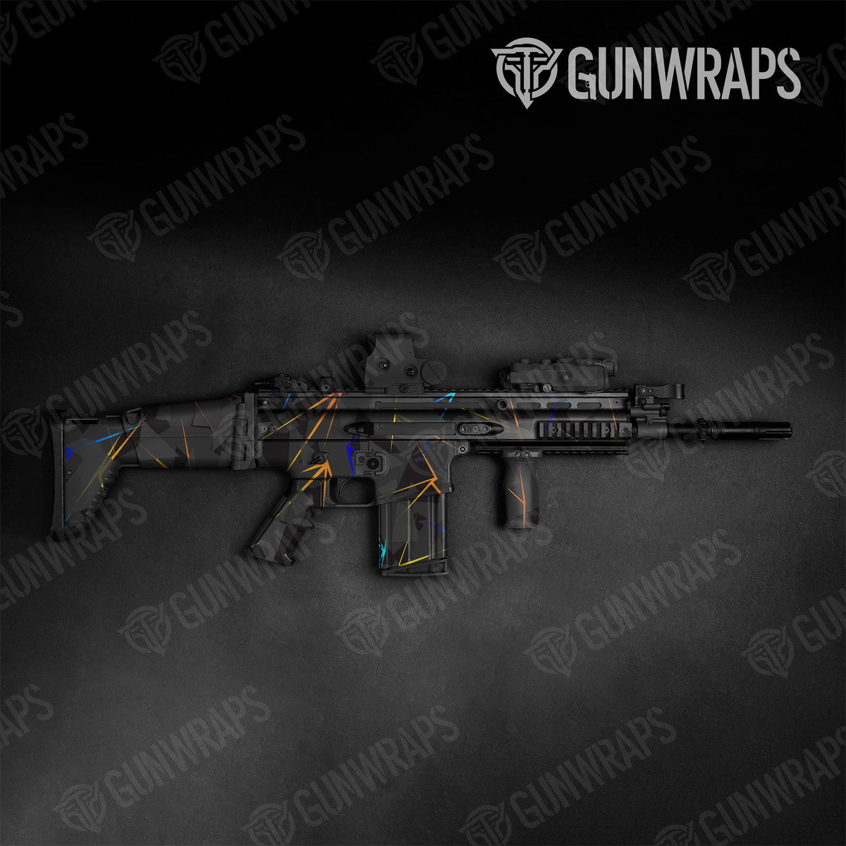 Tactical Shattered Laser Gun Skin Vinyl Wrap | GunWraps – GunWraps.com