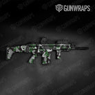 Shattered Green Tiger Gun Skin Vinyl Wrap