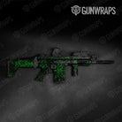 Skull Green Gun Skin Vinyl Wrap