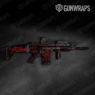 Skull Red Gun Skin Vinyl Wrap