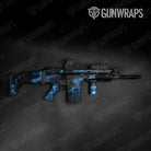 Stone Blue Lightning Marble Gun Skin Vinyl Wrap