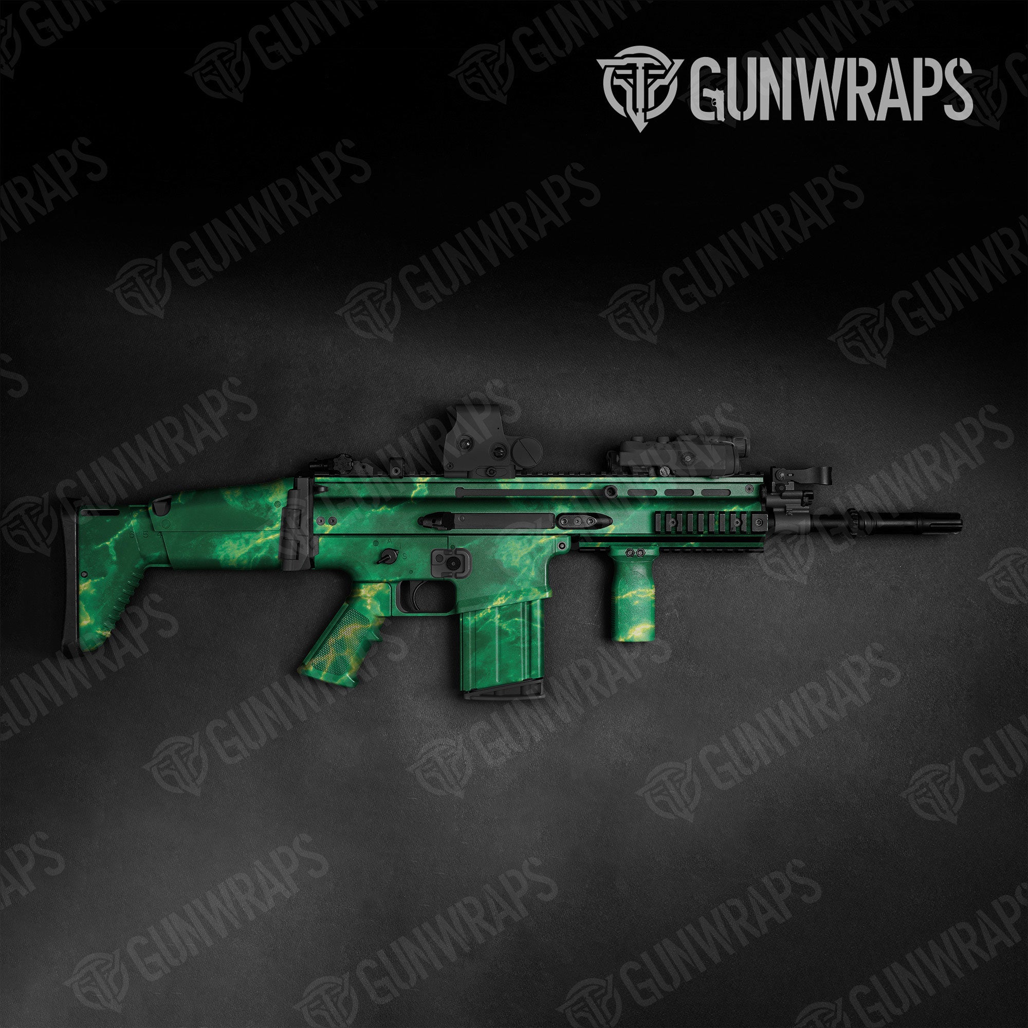 Stone Jade Marble Gun Skin Vinyl Wrap