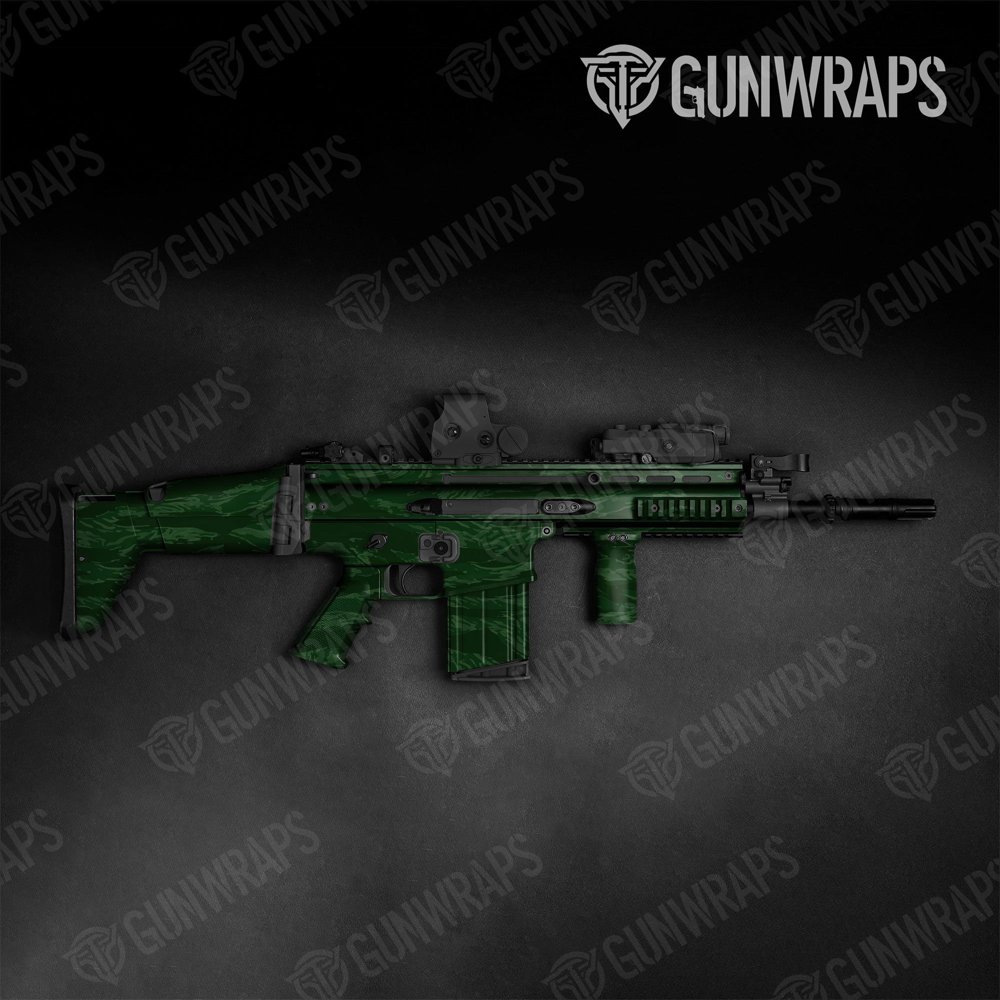 Vietnam Tiger Stripe Elite Green Gun Skin Vinyl Wrap