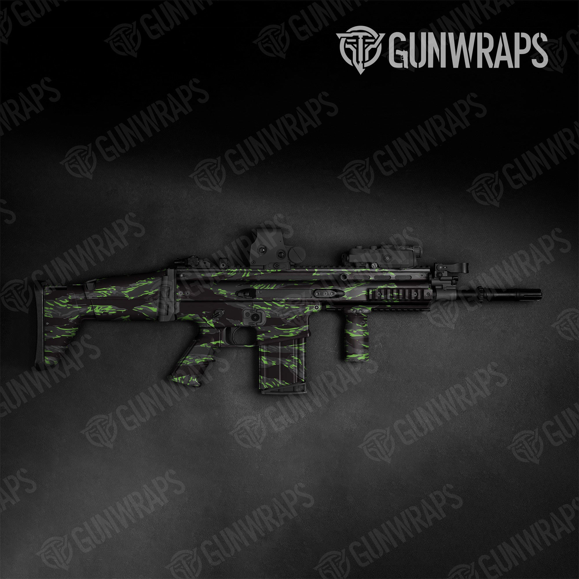 Vietnam Tiger Stripe Metro Green Gun Skin Vinyl Wrap