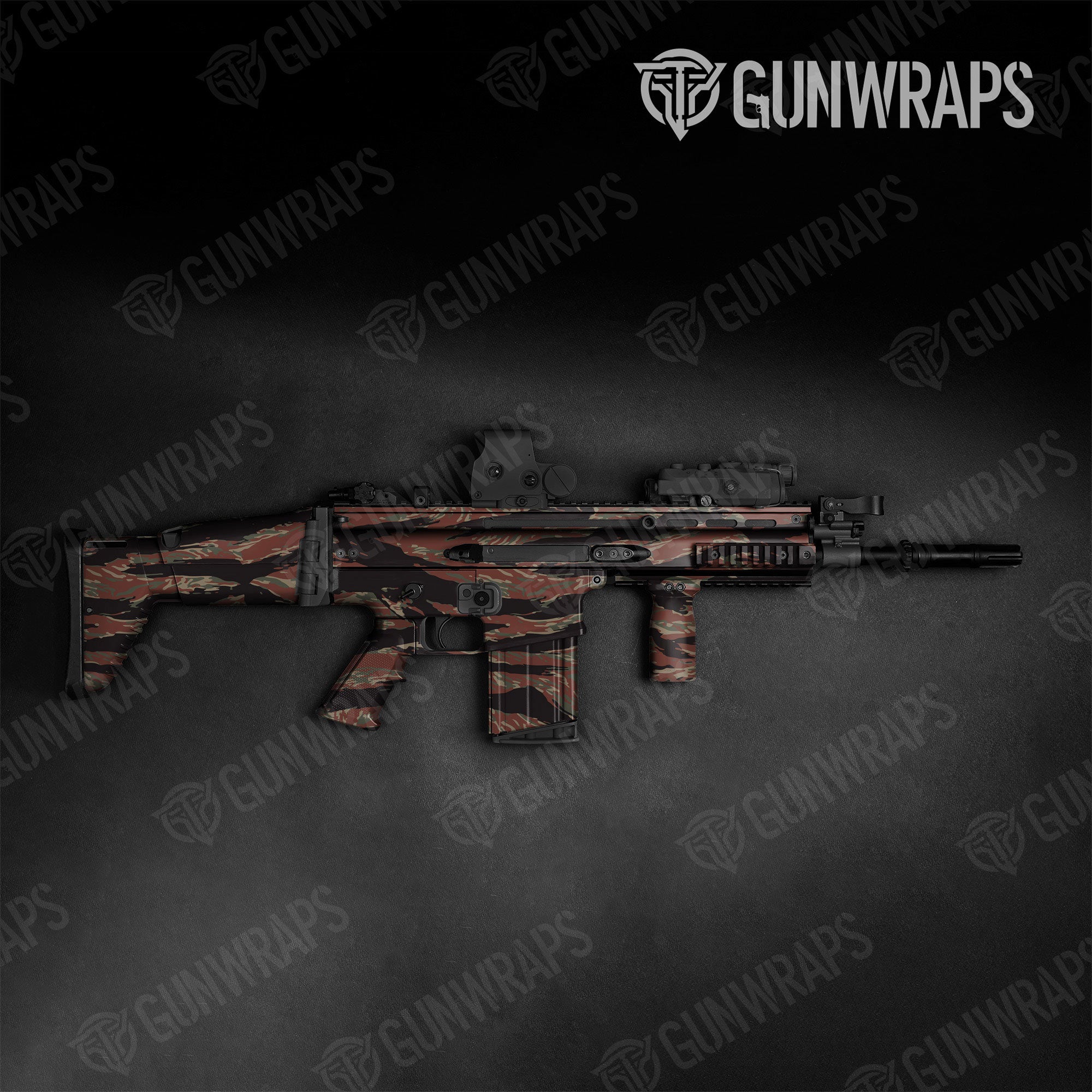Vietnam Tiger Stripe Militant Copper Gun Skin Vinyl Wrap