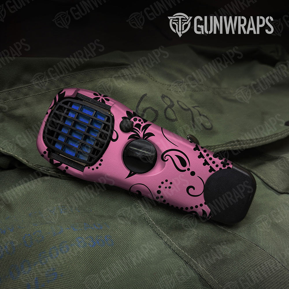 Bandana Pink And Black Gun Skin Vinyl Wrap