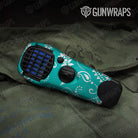 Bandana Tiffany Blue And White Gun Skin Vinyl Wrap