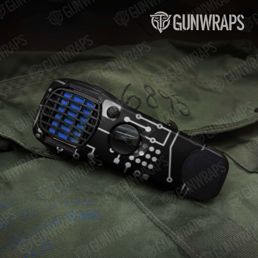 Circuit Board White Gun Skin Vinyl Wrap