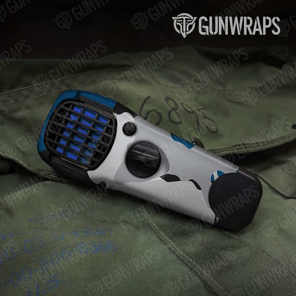 Cumulus Blue Tiger Gun Skin Vinyl Wrap
