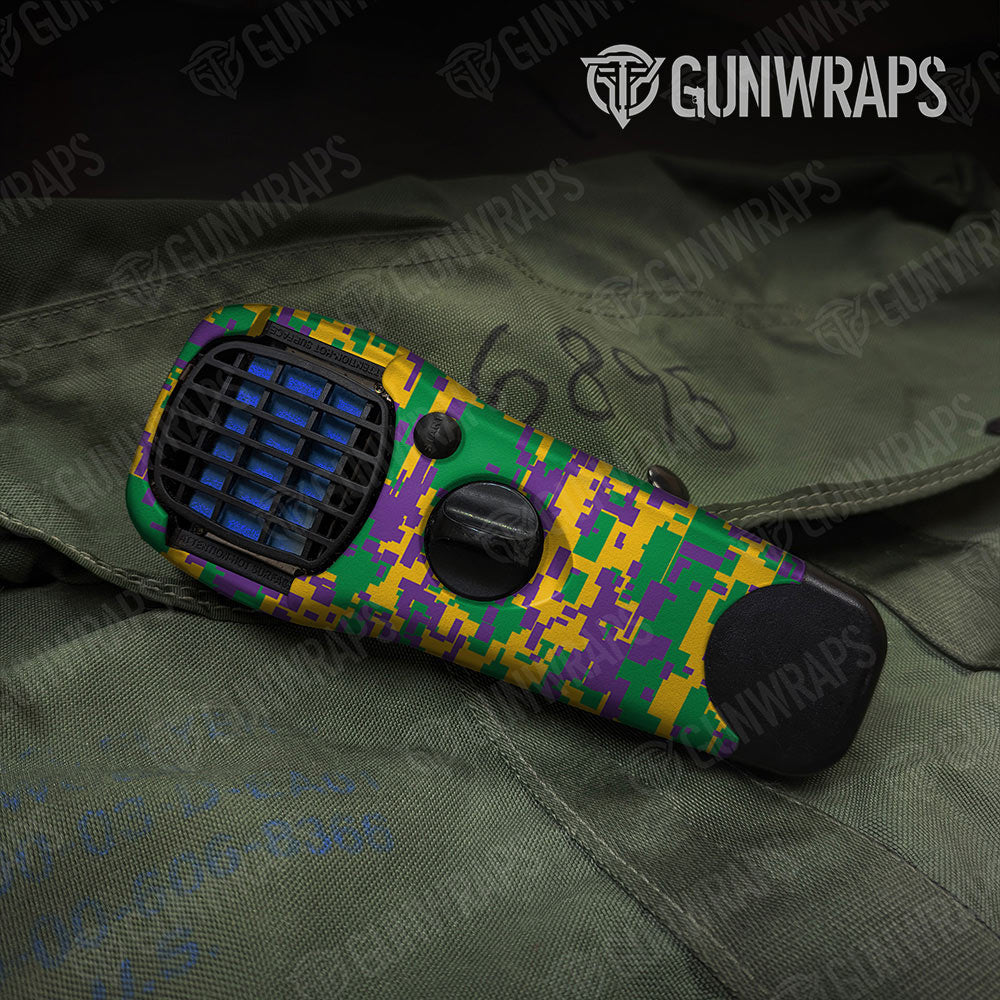 Digital Mardi Gras Gun Skin Vinyl Wrap