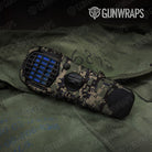 Digital Militant Blue Gun Skin Vinyl Wrap