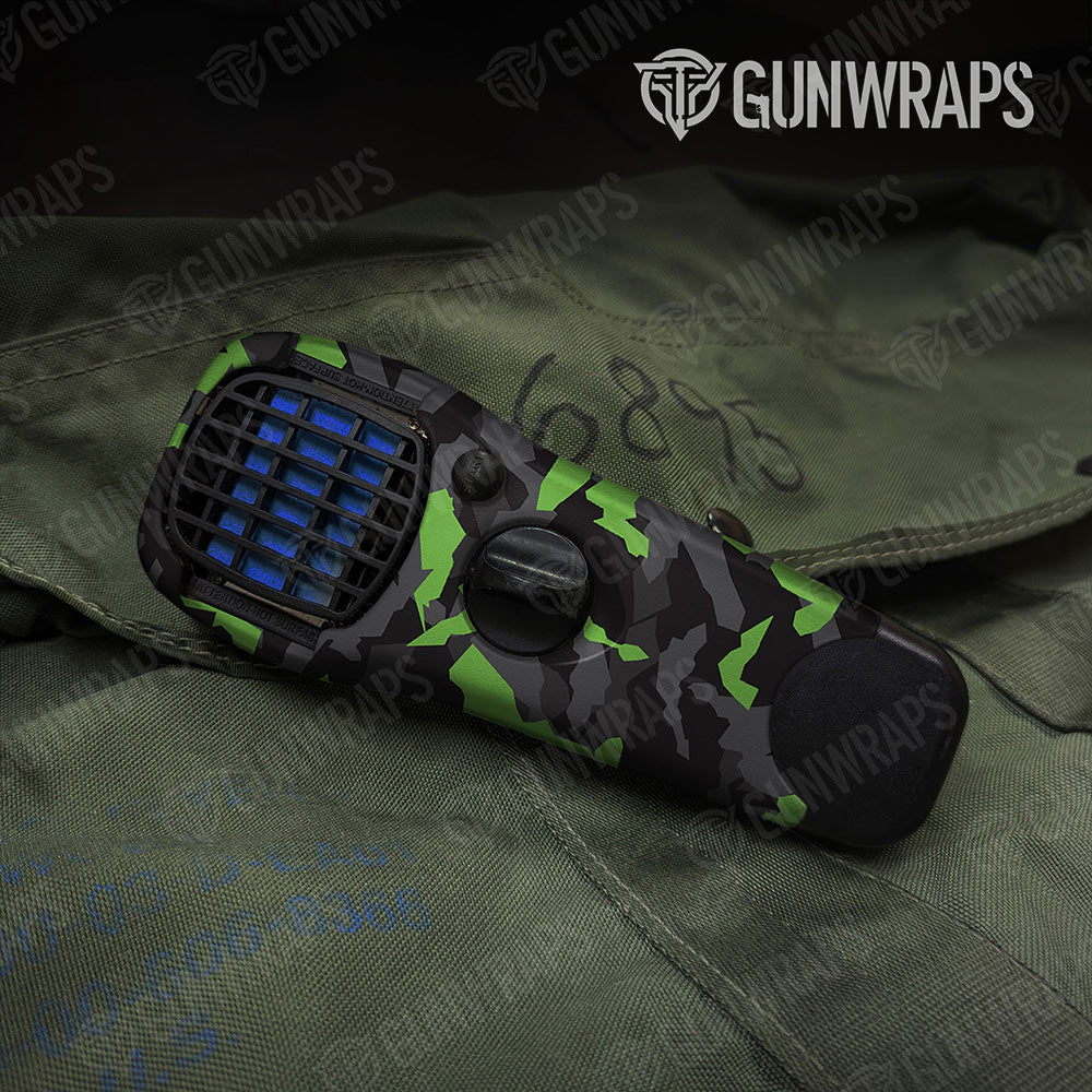 Erratic Metro Green Gun Skin Vinyl Wrap