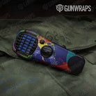 Paint Splatter Blue Gun Skin Vinyl Wrap