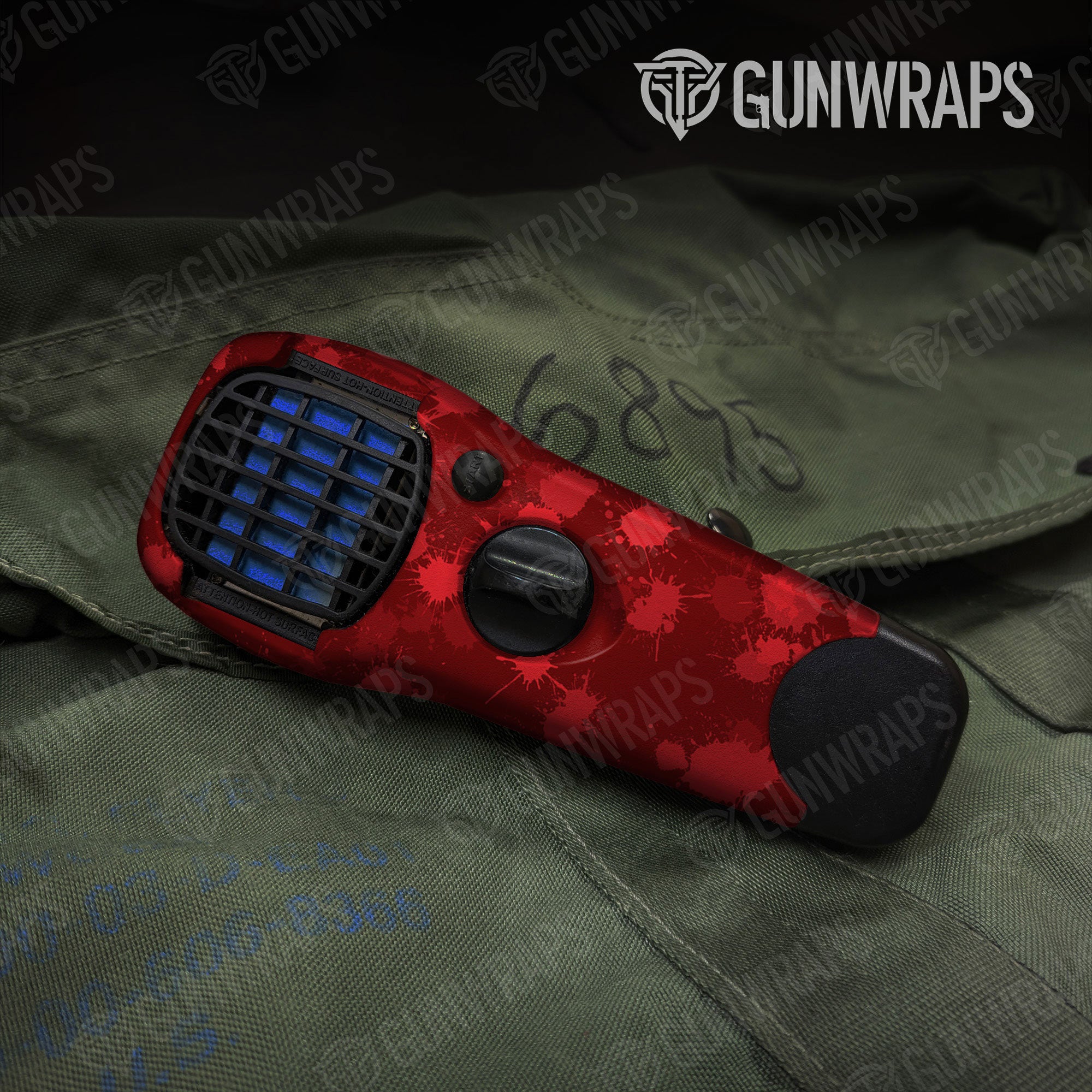 Paintball Elite Red Gun Skin Vinyl Wrap