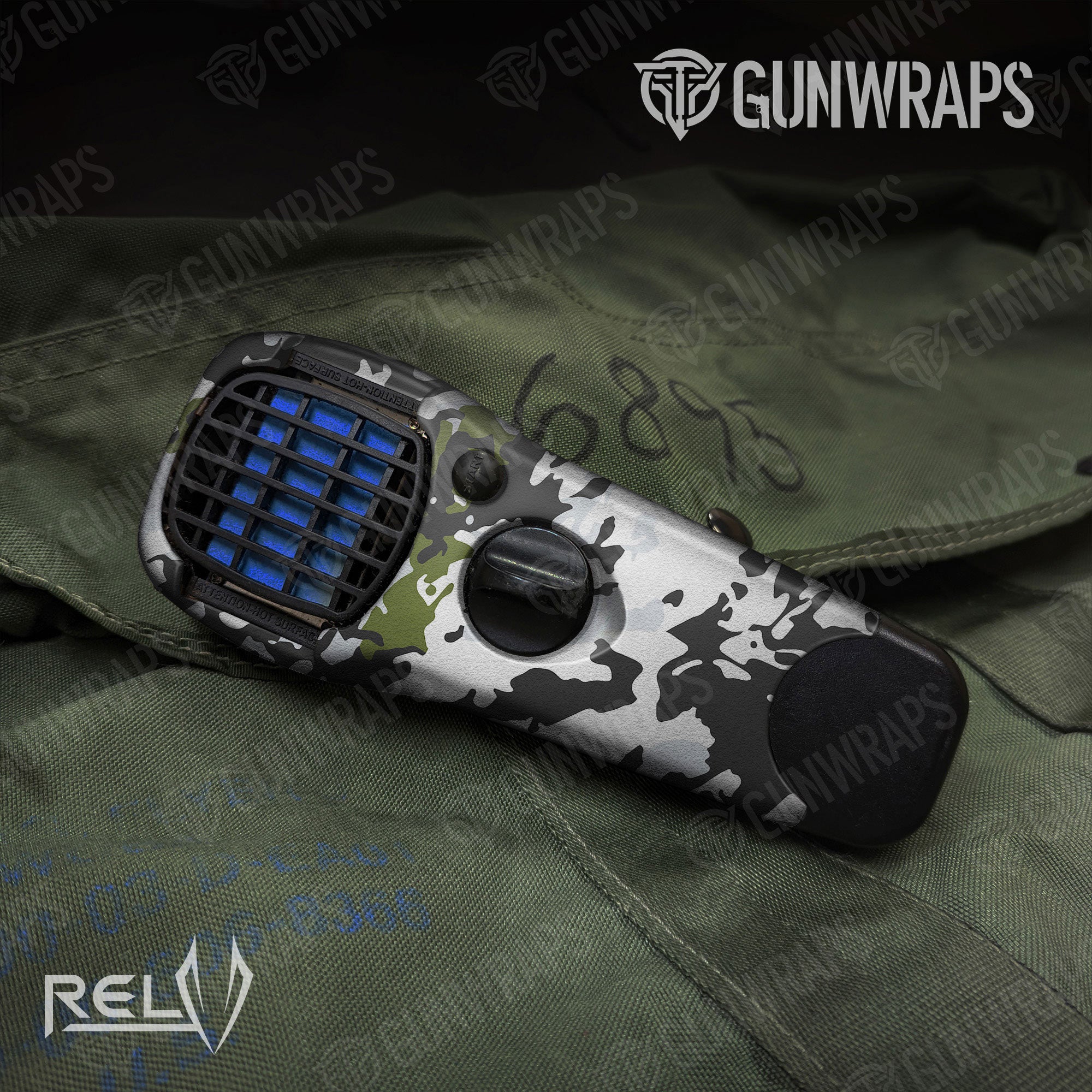RELV Timber Wolf Gun Skin Vinyl Wrap