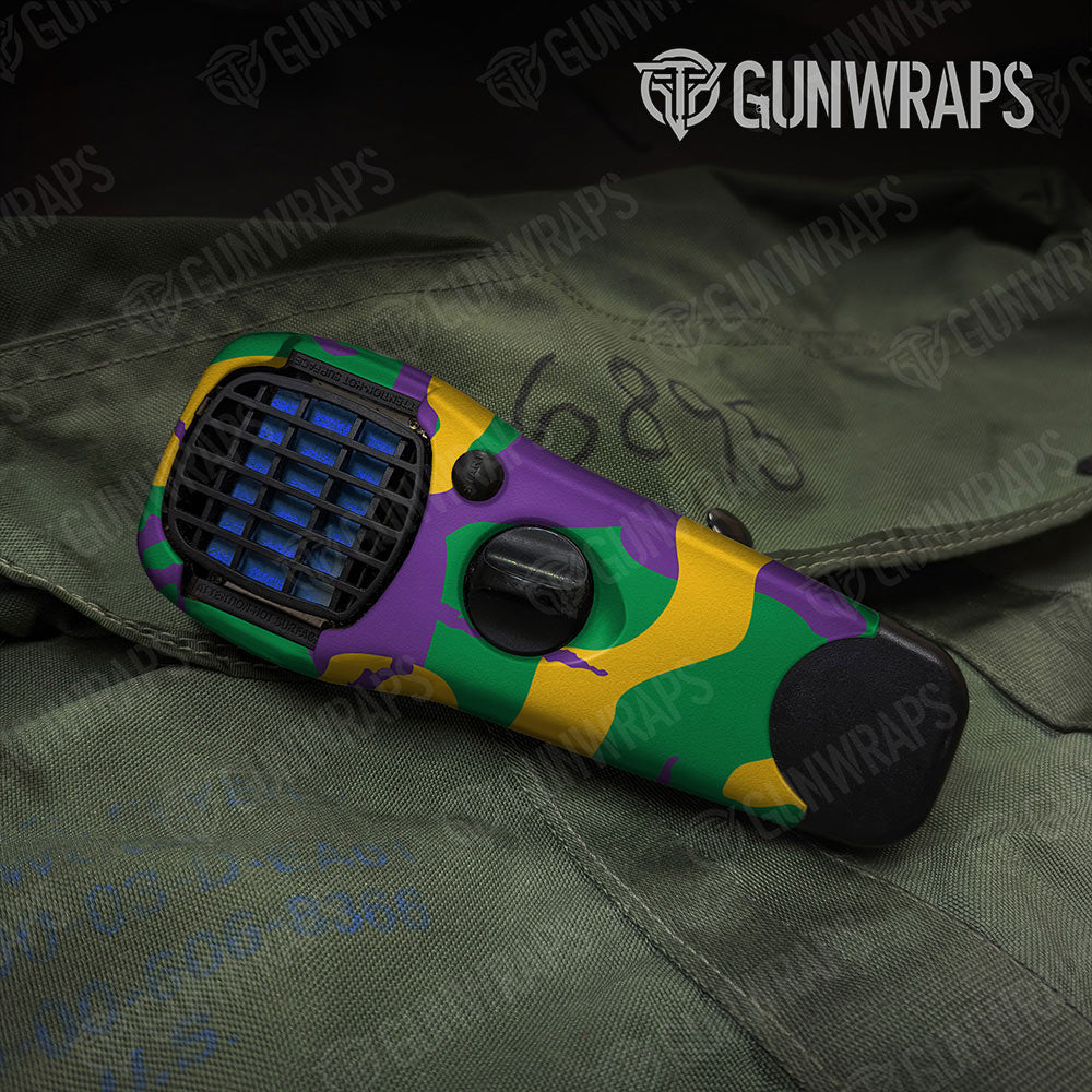 Ragged Mardi Gras Gun Skin Vinyl Wrap