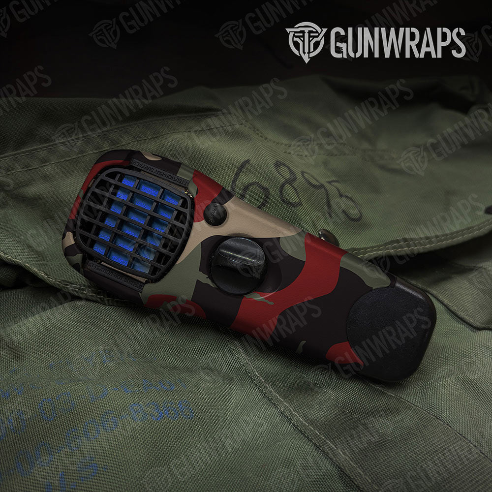 Ragged Militant Red Gun Skin Vinyl Wrap