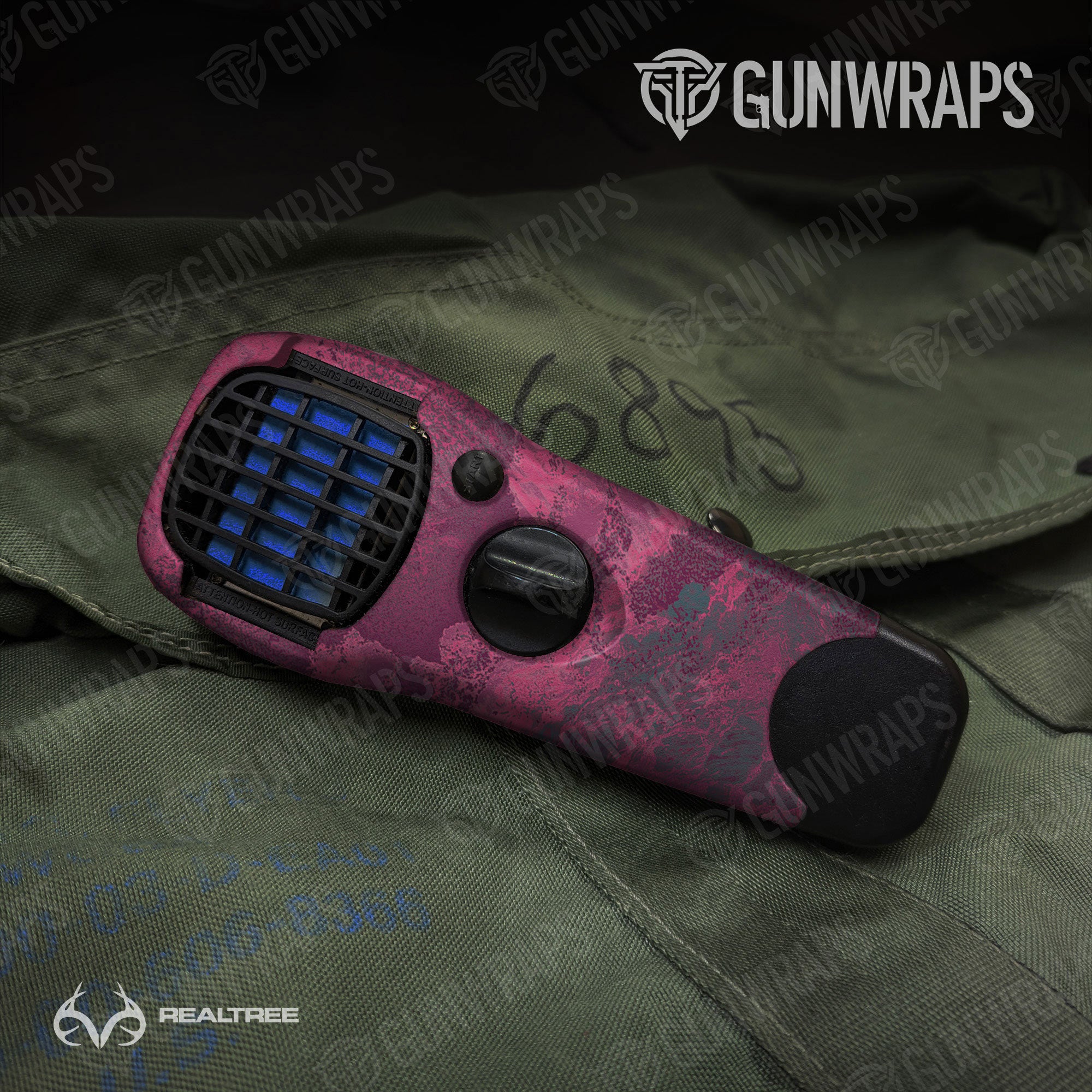 Realtree XTREME Dark Magenta Gun Skin Vinyl Wrap