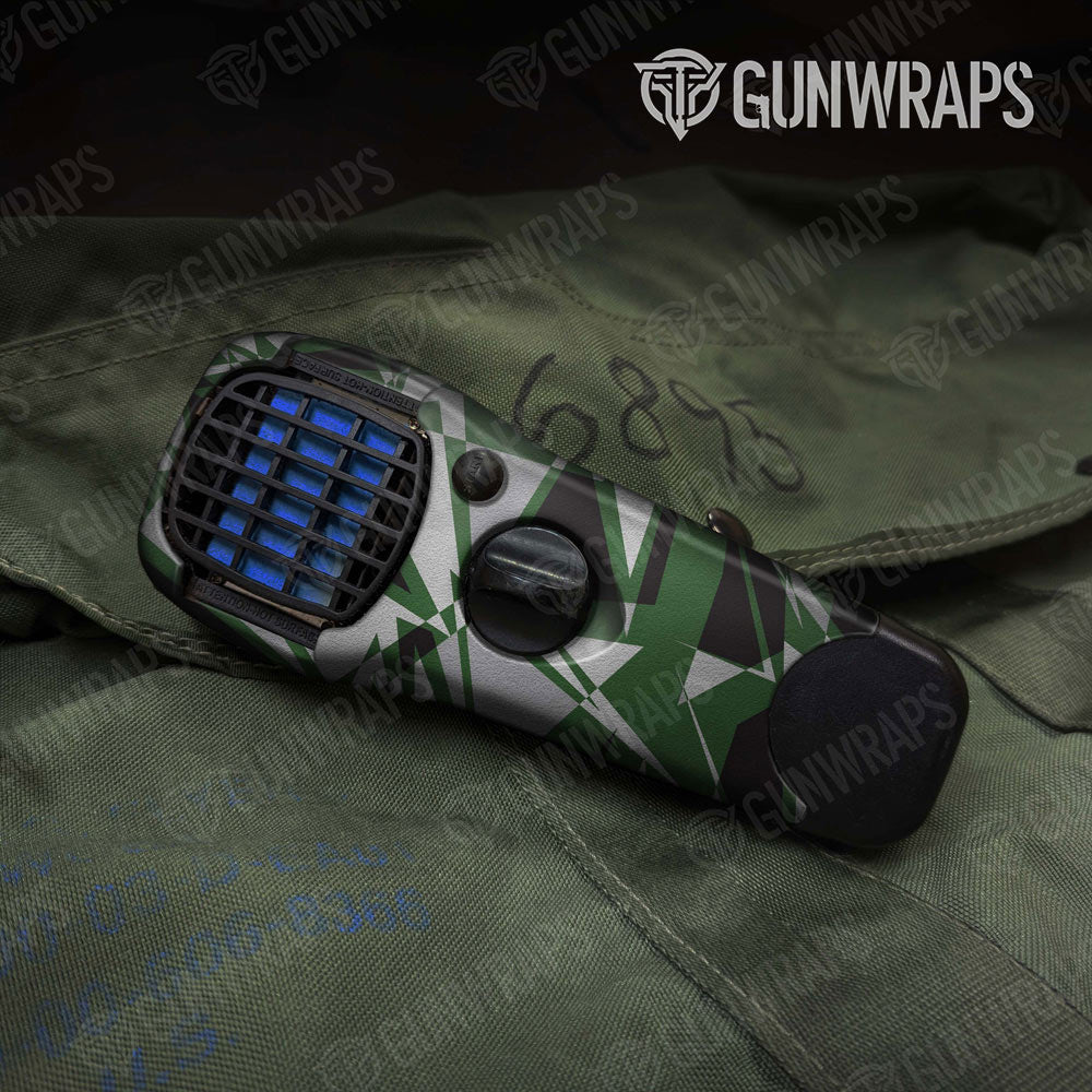 Sharp Green Tiger Gun Skin Vinyl Wrap