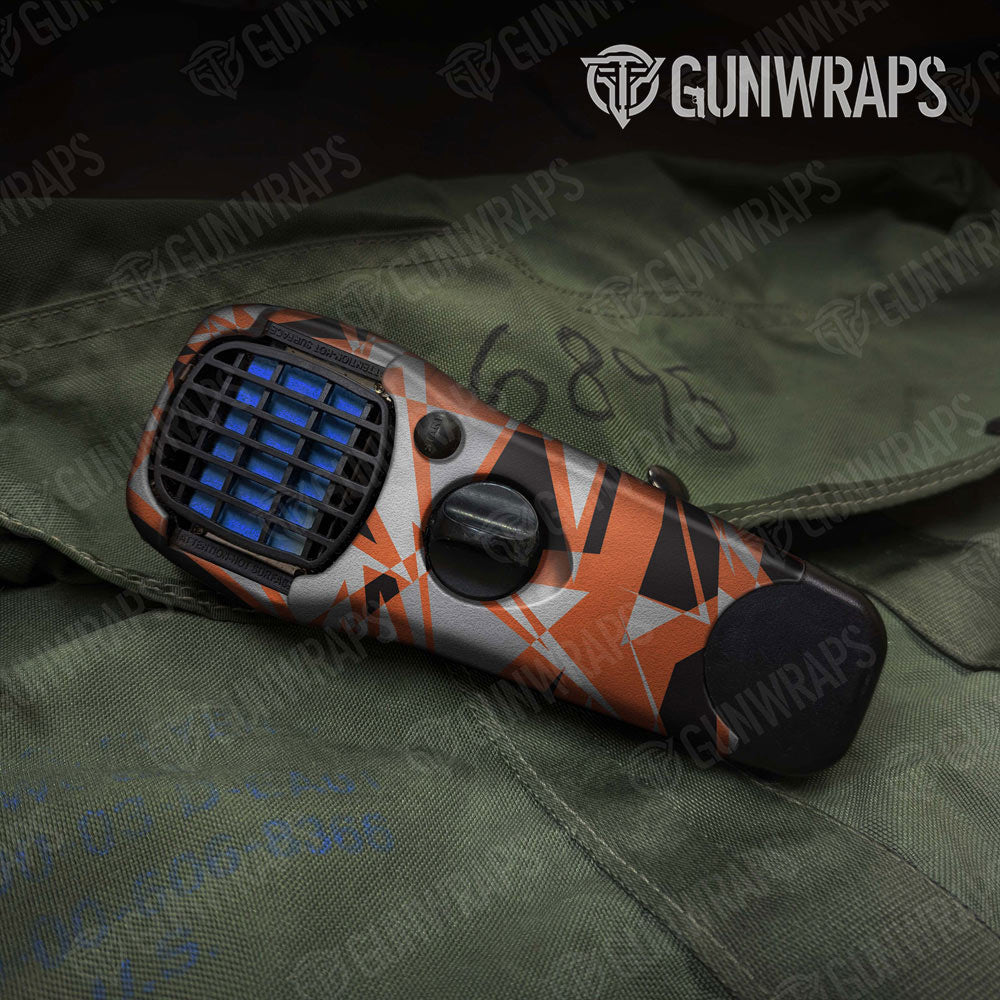 Sharp Orange Tiger Gun Skin Vinyl Wrap