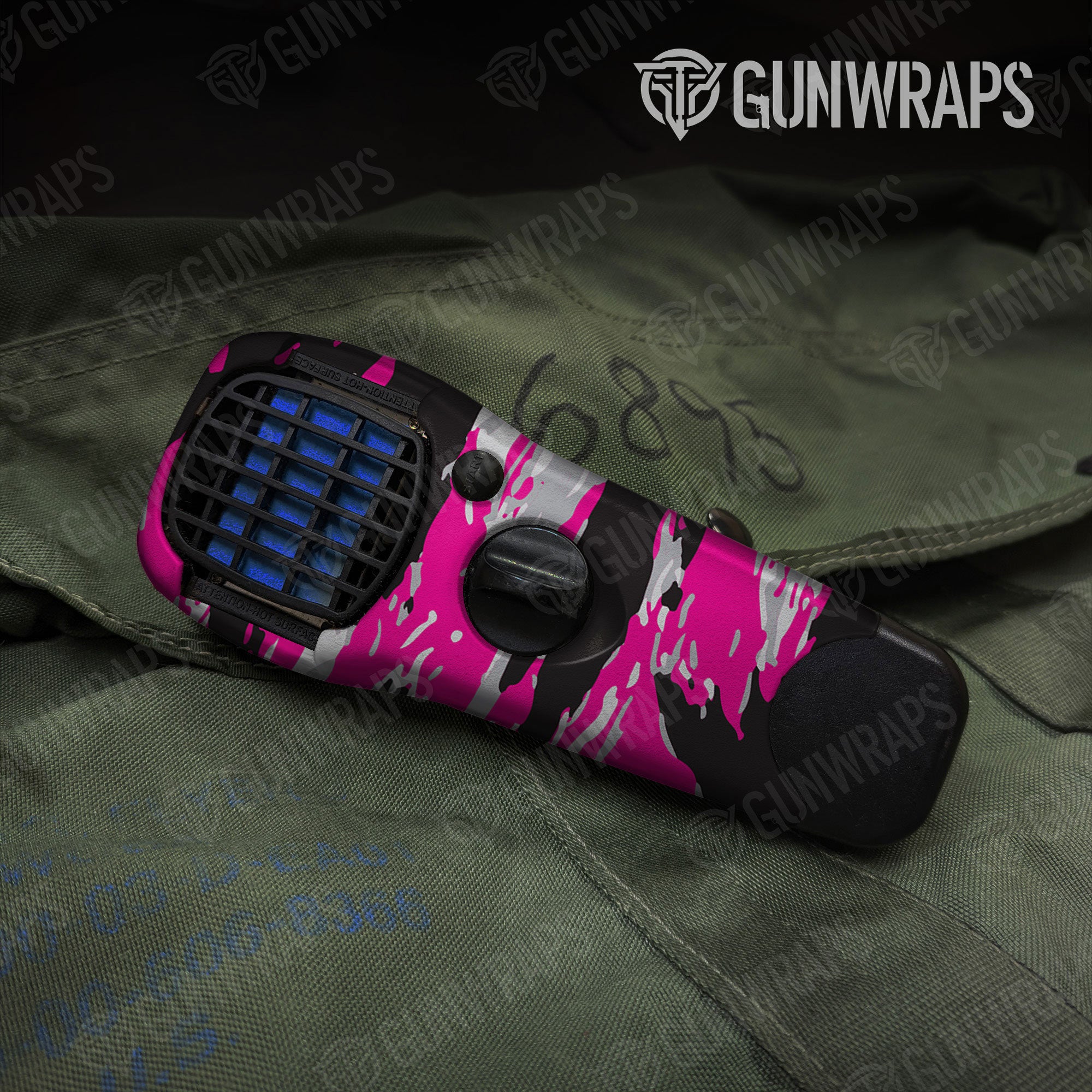 Vietnam Tiger Stripe Magenta Tiger Gun Skin Vinyl Wrap