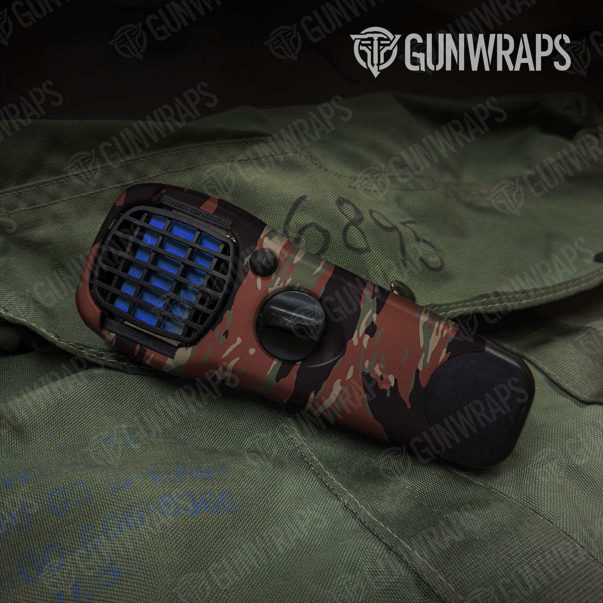 Vietnam Tiger Stripe Militant Copper Gun Skin Vinyl Wrap