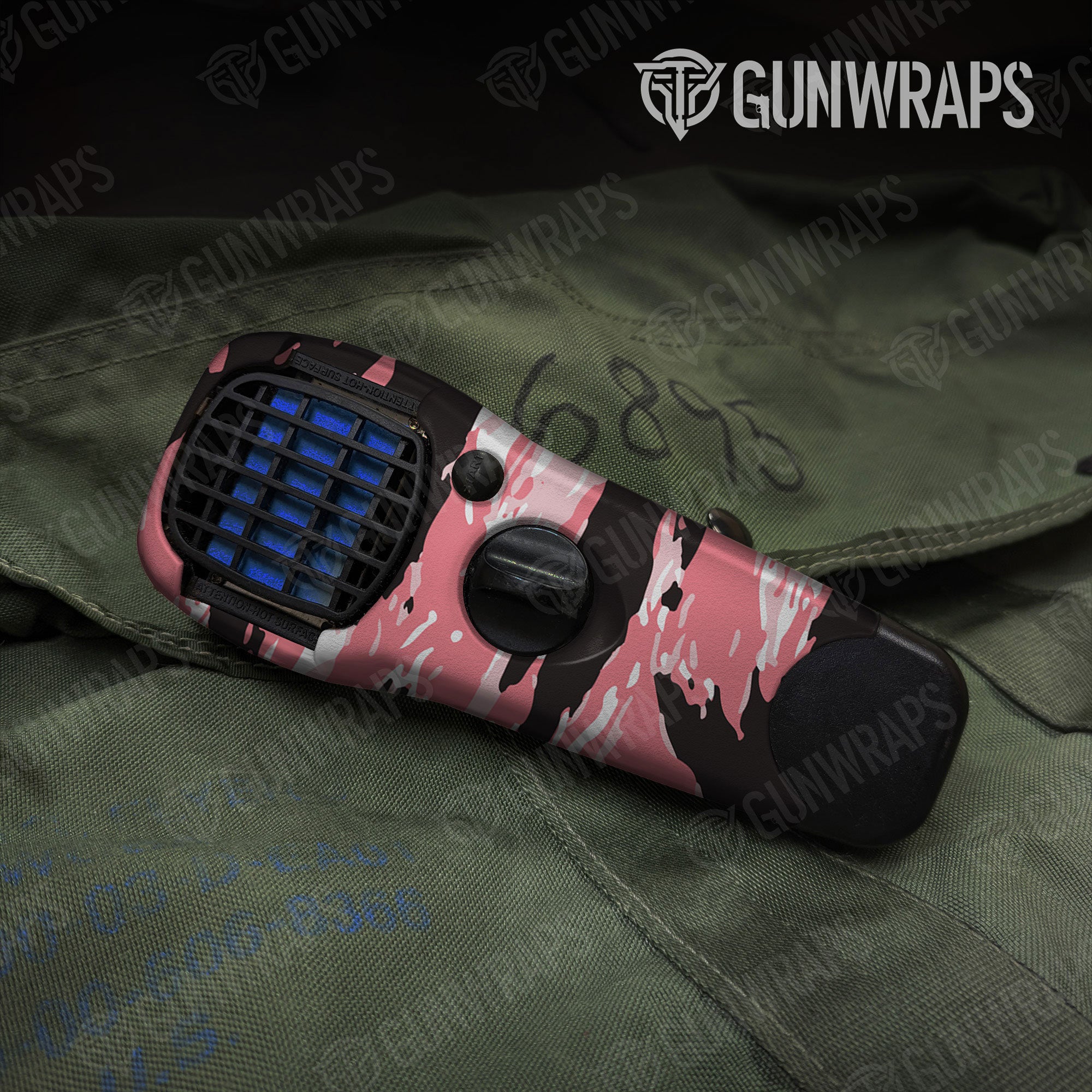 Vietnam Tiger Stripe Pink Gun Skin Vinyl Wrap