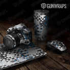 Universal Sheet Broken Plaid Gear Skin Vinyl Wrap Broken Plaid Blue Tiger Gear Skin Vinyl Wrap