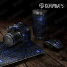 Universal Sheet Circuit Board Black Gun Skin Vinyl Wrap