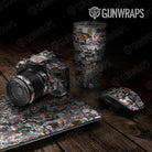 Universal Sheet Digital Gear Skin Vinyl Wrap Digital Urban Orange Gear Skin Vinyl Wrap