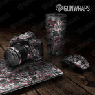 Universal Sheet Digital Gear Skin Vinyl Wrap Digital Urban Red Gear Skin Vinyl Wrap