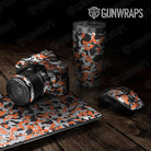 Universal Sheet Erratic Gear Skin Vinyl Wrap Erratic Orange Tiger Gear Skin Vinyl Wrap