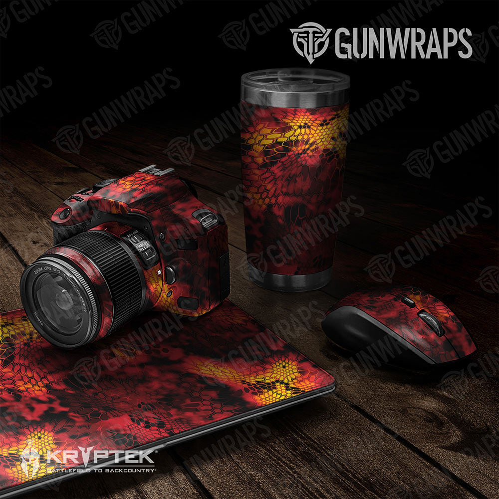 Universal Sheet Kryptek Gear Skin Vinyl Wrap Kryptek Lava Gear Skin Vinyl Wrap