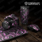 Universal Sheet Nature Gear Skin Vinyl Wrap Nature Pink Lifeless Woods Gear Skin Vinyl Wrap