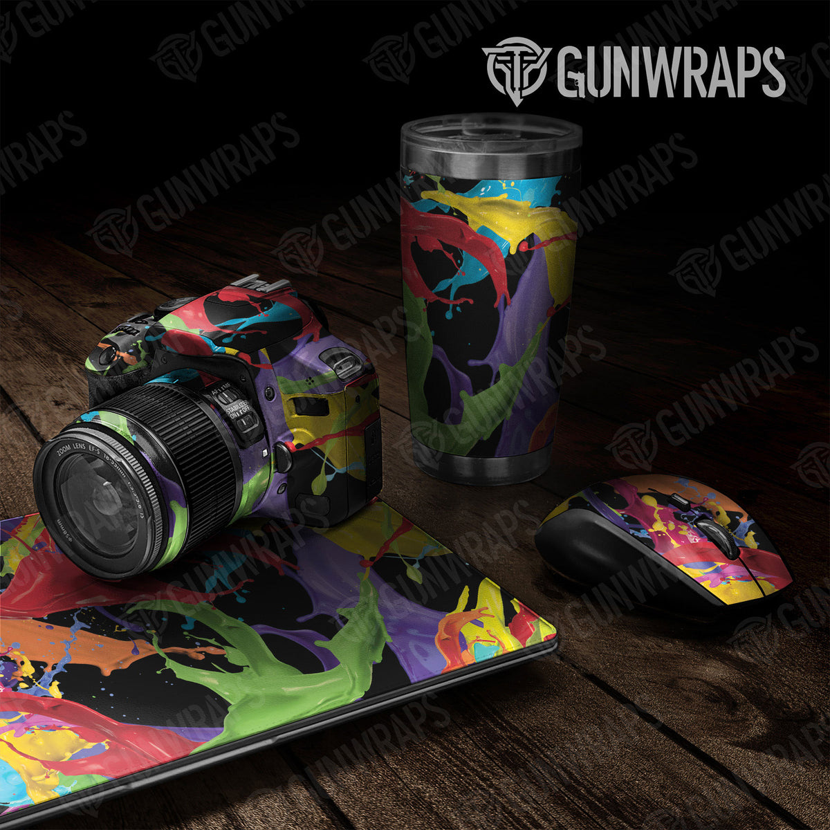 Universal Sheet Paint Splatter Gear Skin Vinyl Wrap | GunWraps ...