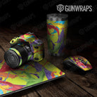 Universal Sheet Paint Splatter Gear Skin Vinyl Wrap Paint Splatter Lime Gear Skin Vinyl Wrap