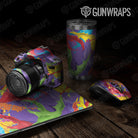 Universal Sheet Paint Splatter Gear Skin Vinyl Wrap Paint Splatter Purple Gear Skin Vinyl Wrap