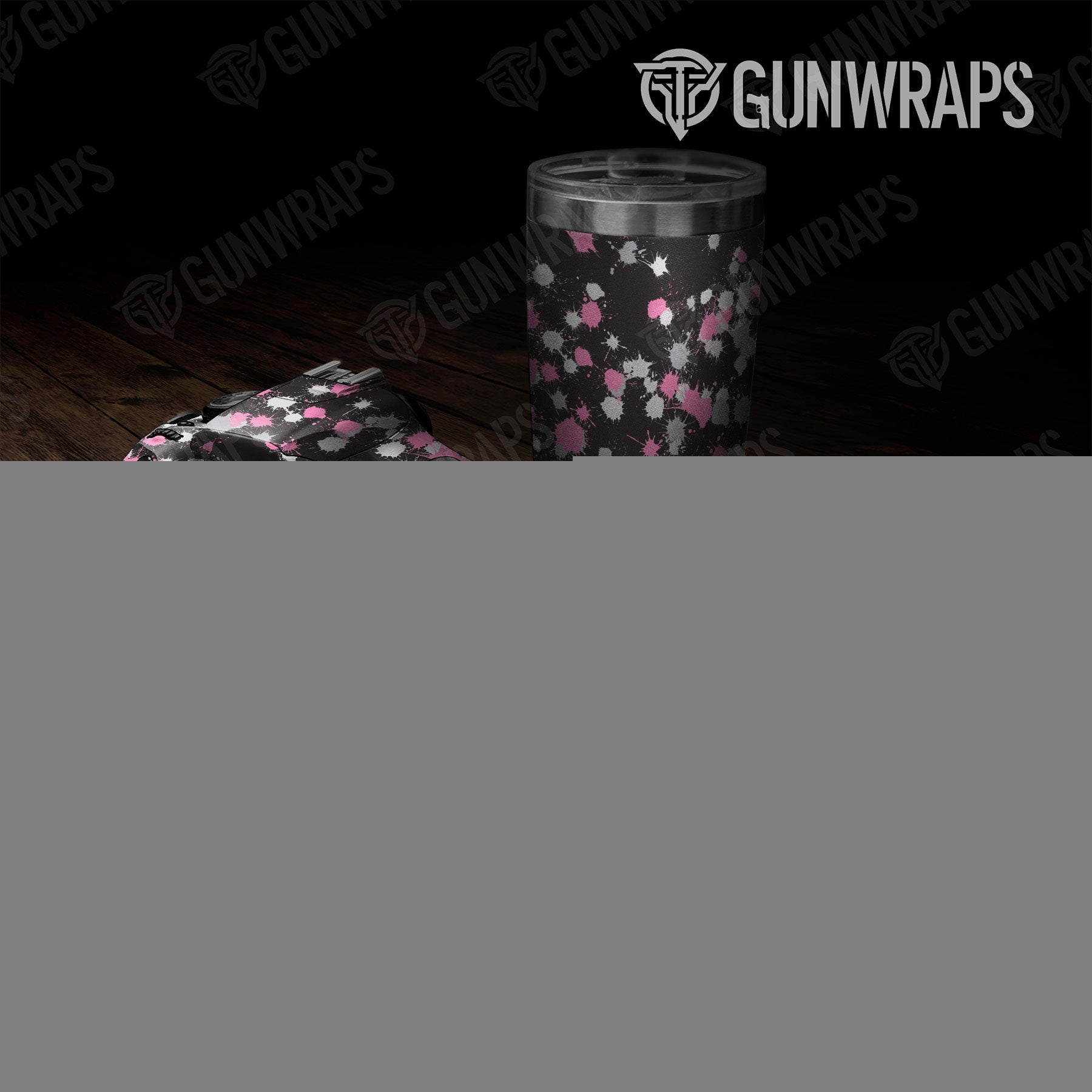 Universal Sheet Paintball Gear Skin Vinyl Wrap Paintball Pink Tiger Gear Skin Vinyl Wrap