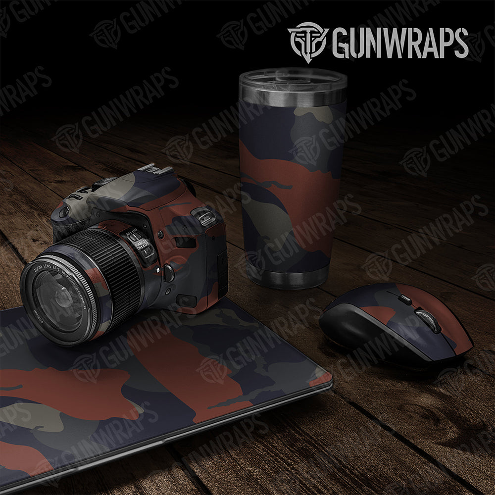 Universal Sheet Ragged Gear Skin Vinyl Wrap Ragged Blue Copper Gear Skin Vinyl Wrap