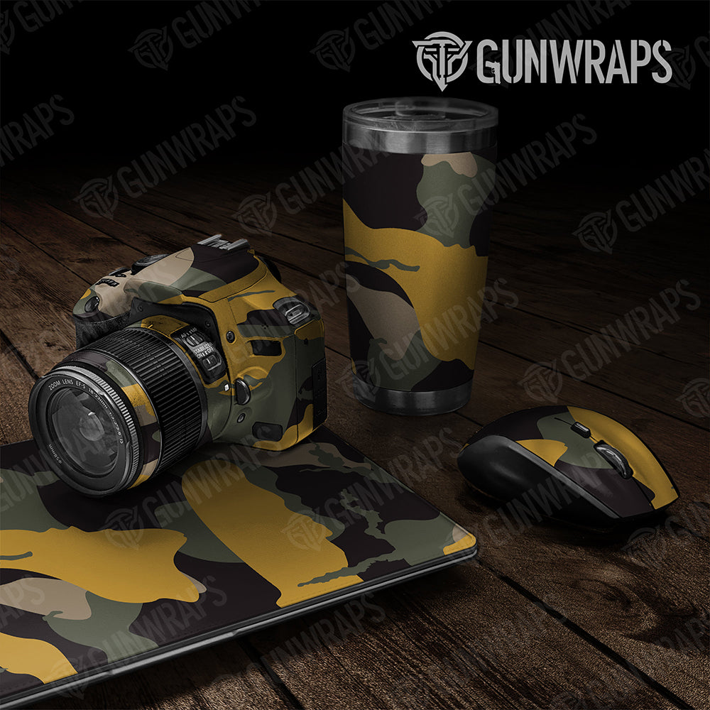 Universal Sheet Ragged Gear Skin Vinyl Wrap Ragged Militant Yellow Gear Skin Vinyl Wrap