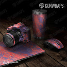 Universal Sheet Realtree WAV3 Gear Skin Vinyl Wrap Realtree WAV3 Red Blue Gear Skin Vinyl Wrap