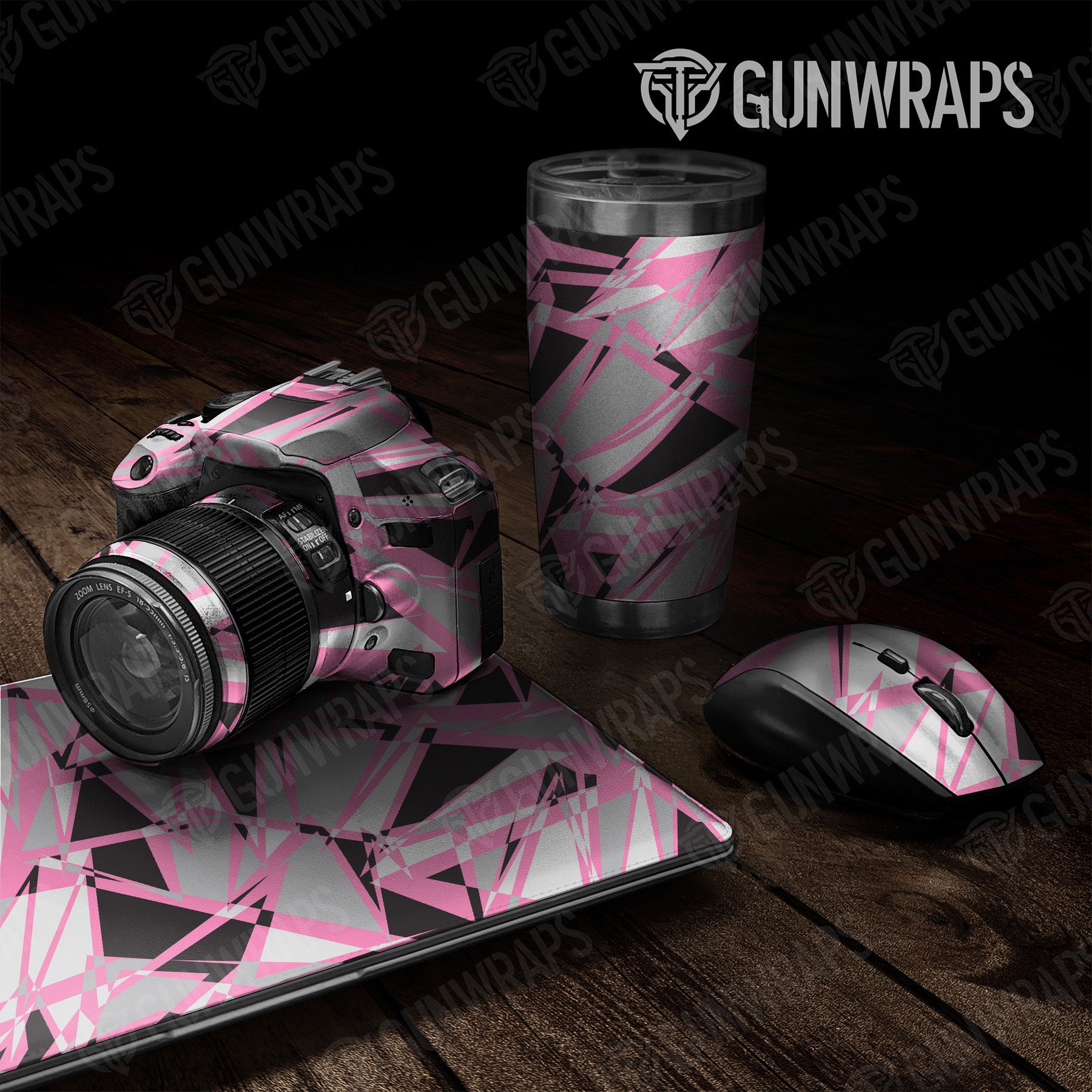 Universal Sheet Sharp Gear Skin Vinyl Wrap Sharp Pink Tiger Gear Skin Vinyl Wrap