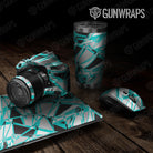 Universal Sheet Sharp Gear Skin Vinyl Wrap Sharp Tiffany Blue Tiger Gear Skin Vinyl Wrap