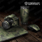 Universal Sheet Shattered Gear Skin Vinyl Wrap Shattered Army Green Gear Skin Vinyl Wrap